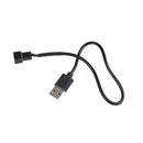 USB 2.0 A Male To 3-Pin/4-Pin Connector Adapter Cable For 5V Computer PC Fan JR
