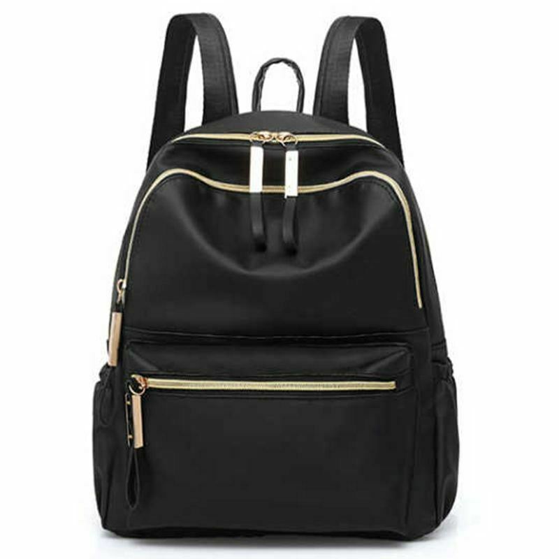 Casual Oxford Backpack Women Black Waterproof School Bags for Teenage Girls M9S2