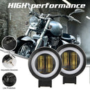 2Pcs 3 Inch 40W Fog Light White 6000K 10-80V Dc 8000Lm Waterproof Round Led