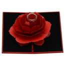 Wedding Marriage Rotating Rose Ring Box Lovely Velvet Wedding Engagement Bo A4J7