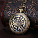 Large Creative Necklace Watch Pocket Watch Retro Pocket Watch Star Table Pe W1T7