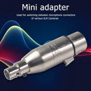 Mini XLR 3pin Female to XLR 3pin Female Speaker Audio Mic Connector Adapter Plug