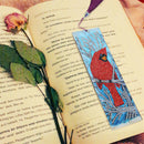 5D Diamond Painting Shiny Bird Bookmark Kit Leather For DIY Craft With Tassel