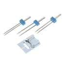Groove Pintuck Foot With 3 Sizes Double Twin Needles Pin Set for Brother Sewi JR
