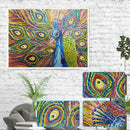 5D DIY Special-shaped Diamond Painting Peacock Cross Stitch Embroidery Kit