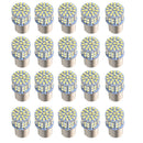 20 Pieces 1156 White 50-SMD LED Super Bright Turn Signal Tail Stop Brake Lights