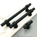 Black Furniture Cabinet Cupboard Wardrobe Dresser Door Drawer Handle 146mm