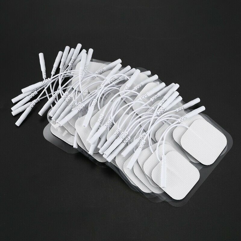 50Pcs Self Adhesive Replacement Tens Electrode Pads Square 4x4cm Muscle Sti S4A9