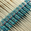 2500Pcs 50 Values 1/4w 1% Metal Film Resistor Kit  Assortment