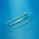 Dental Tartar Calculus Plaque Remover, Tooth Scraper, Dental Mirror Set_* E F5C1