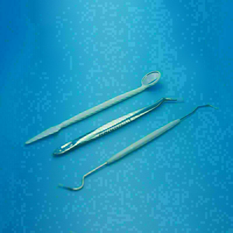 Dental Tartar Calculus Plaque Remover, Tooth Scraper, Dental Mirror Set_* E F5C1