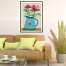 5D DIY Special Shaped Diamond Painting Flower Cross Stitch Mosaic Kit Decor