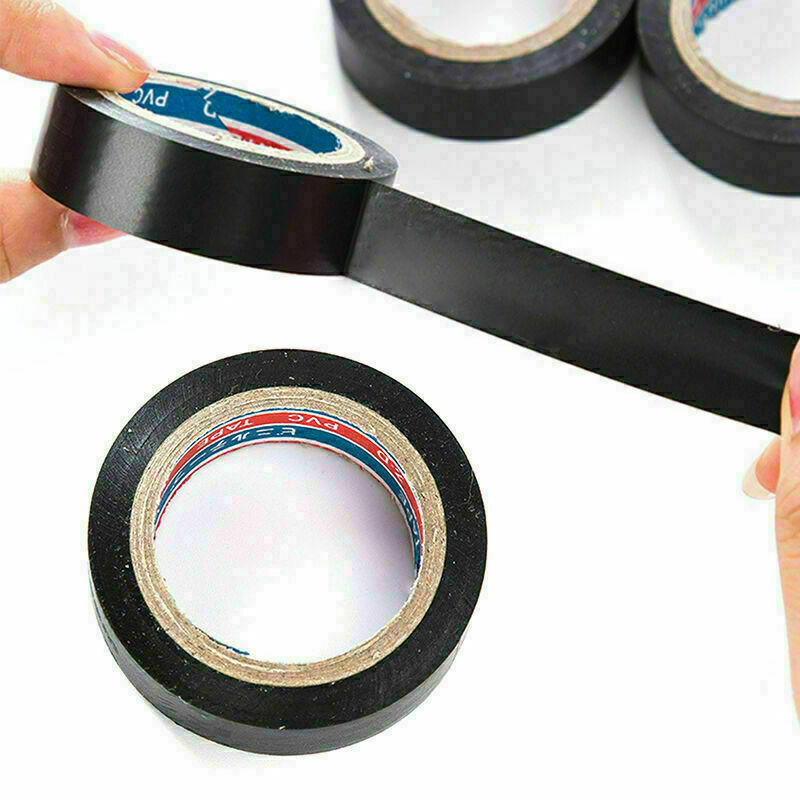 0.6cm*6m 1 Roll of PVC Electricians Electrical Insulation Band best BLACK M U9A2