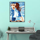 5D DIY Full Drill Diamond Painting Kids Kiss Cross Stitch Embroidery Kit