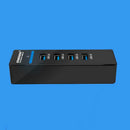 Portable 4-Port USB 3.0 HUB 2.4A Charger for Phones Tablets