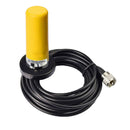 Car Dual Band Antenna UHF VHF 400-470/136-174MHZ PL-259 Antenna Cable Yellow