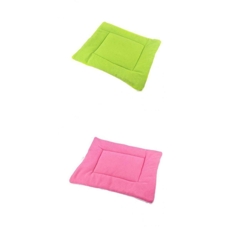 2Pcs Dog Mattress Washable Thick Cage Crate Mat Pad Pet Puppy Travel Mat Soft