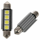 2x Festoon CANBUS 41mm C5W SV8 5050 Light Bulb Interior Number Plate White