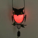 Solar Power Owl Bird Hanging Garden Colorful Night Light Outdoor Party Holiday