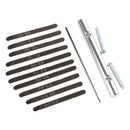 Thumb Piano Bridge Saddle 10 Keys Set Kit for Kalimba DIY Replacement Parts