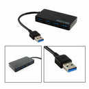 4-Port USB 3.0 Hub 5Gbps Portable Compact for PC Laptop Notebook Desktop