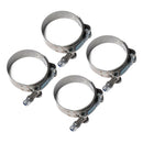 4x 57-65MM T-Bolt Stainless Clamps Turbo Intake Silicone Car Hose Pipe Clamps