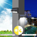 60LED Solar Light Body Motion Sensor Waterproof Courtyard Security Wall Lamp