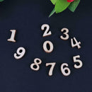 100pcs DIY Log Color Mixed Numbers Wood Chips Cardmaking Scrapbooking