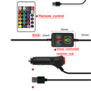 1Pcs 5050 SMD 48LED 12/5V RGB LED Strip Lights 20Key IR Controller Adapter+Music