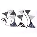 Fabric Cotton Banner Bunting Pennant Garland Baby Shower Outdoor Tent Decor BX