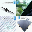 Aluminum Foil Automatic Retractable window car front windshield visor K2D0