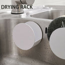 Sponge Wall Mounted Home Bathroom Scouring Pad Holder Multifunction Drying Rack