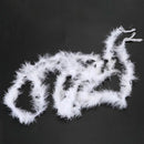 6 ft Marabou Feather Boa for Diva Night Tea Party Wedding - White M3K8