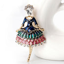 Enamel Princess Ballet Girl Brooch Pin Banquet Weddings Brooch Gifts Jewelr Cy