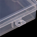 Plastic Clear Storage Box Jewelry Craft Container Organizer Case3CT
