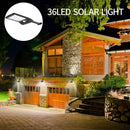 36LED Solar Motion Sensor Wall Lamp Outdoor Waterproof Courtyard Safety Light