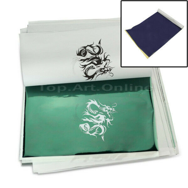 10Pcs Tattoo Transfer Paper Stencil Carbon Thermal Tracing Hectograph