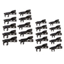 20Pack Portable Microphone Lapel Tie Lavalier Mic Metal Clip Holder 8/12mm