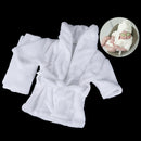 2Pcs/set Newborn baby photography props soft flannel scarf + bathrobes 0-2M FT