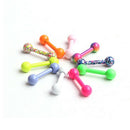 Lady Women Fashion Ball Ear Studs Stainless Steel Barbell Bar Earring Hot