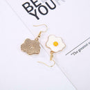 Fashion Acrylic Omelette Egg Drop Dangle Hook Earrings Women Girls Jewelry Gifts