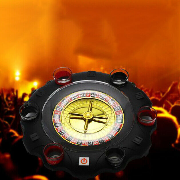 Electric Russian Lucky Turntable Wine Set Ktv Bar Nightclub Drinking Game P X6Z3