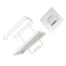 Wall Mounted Suction Shelf White Jars Sundries Container Toilet Tissue Roll