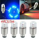 4x Auto SUV Wheel Tire Tyre Air Valve Stem LED Light Caps Cover Car Accessories