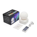 White Noise Sleep Sound Machine 7 Colors Changing Moon Night Light Sleep Remote