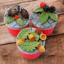 Blackberry & Oak Leaves Silicone Mould Fondant Cake Mold Cake Decorating Tool3cT