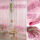 Window Curtain Pattern Sheer Voile Tulle Valances Home Decor for Livingroom