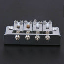 Cigar Box Guitar Parts: 4-string Chrome Hard-tail Adjustable Bridge