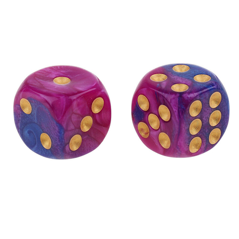 10Pc Purple Blue Six Sided D6 Dice Die for Dungeons & Dragons Role Play Accs
