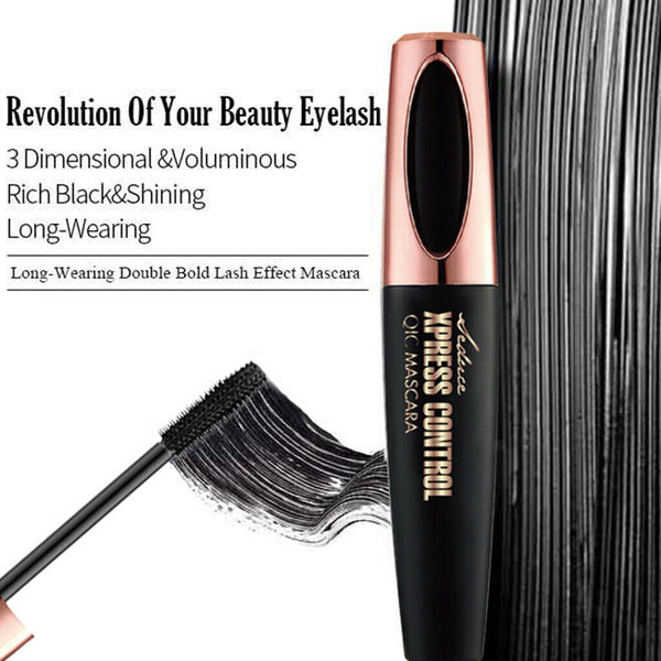 Natural 4D Silk Fiber Lash Mascara, Lengthening and Thick, Long Lasting,